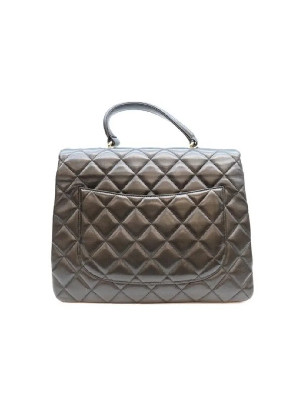 Chanel Lamb Gold Trendy CC Maxi 2-Way Shoulder